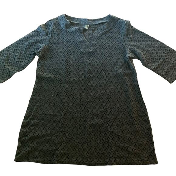 Laundry by Shelli Segal Womens black lace swim cover-up size large - Picture 1 of 4